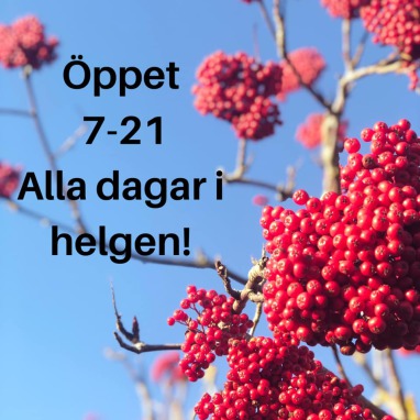 ppettider Allhelgonahelgen