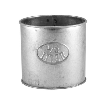 Litermtt 0,5 l Zink med handtag