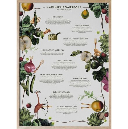 Poster - Food Pharmacy Nringsjgarskolan 50x70cm