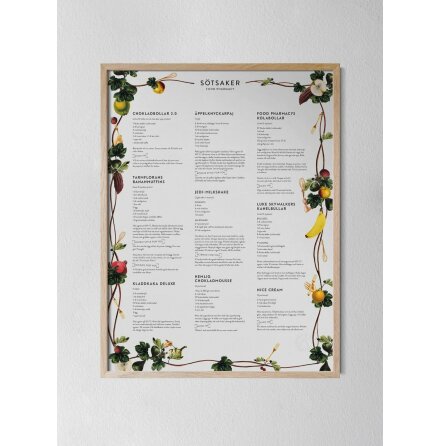 Poster - Food Pharmacy Stsaker 30x40cm