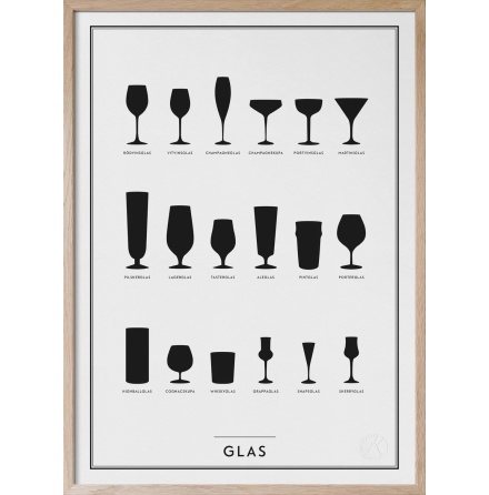 Poster - Glas 30x40cm