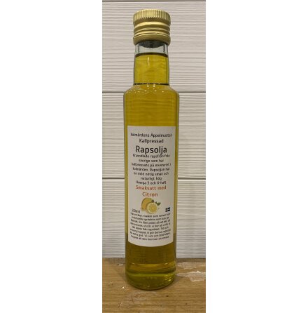 Kallpressad rapsolja med citron 250ml