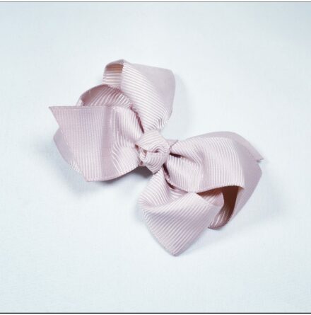 Rosett med clips - dusty pink