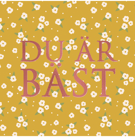 Dubbla kort med kuvert 7,5cm - Bst