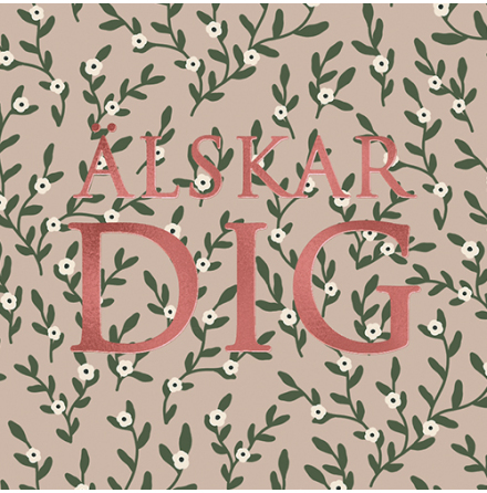 Dubbla kort med kuvert 7,5cm - lskar