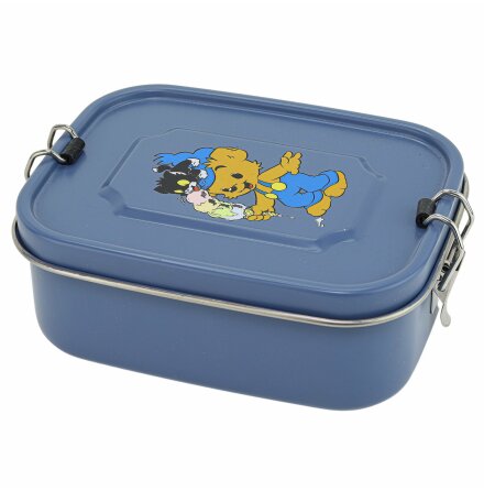 Lunchlda i plt Bamse - petrol-bl