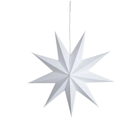 Vit adventsstjrna 75 cm