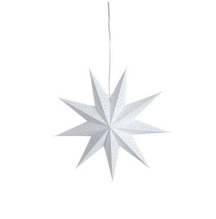 Vit adventsstjrna 45 cm