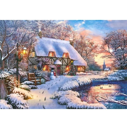 Pussel - Winter Cottage - 500 bitar