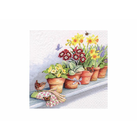 Servett - Flower Pots 33x33 cm