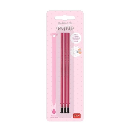 Refills fr Erasable gel pens 3 st , rosa