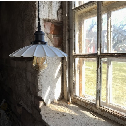 Tak/fnsterlampa - Skogsstjrna 25 cm - Vit 