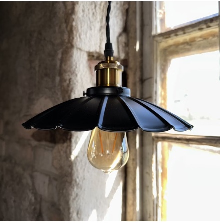 Tak/fnsterlampa - Skogsstjrna 25 cm - Svart