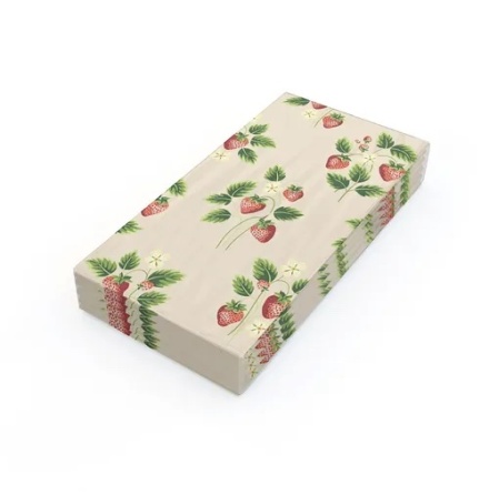 BUfféservetter 16p, jordgubb beige