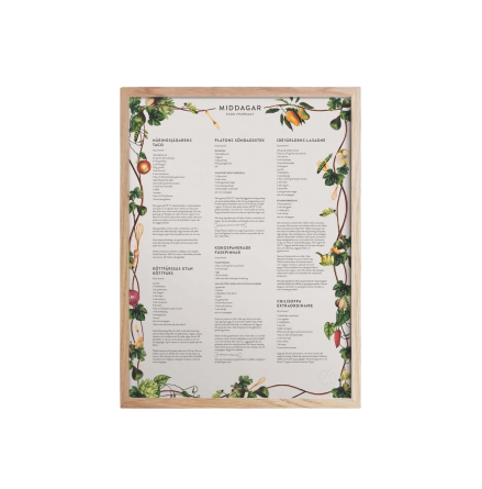 Poster - Food Pharmacy Middagar 30x40cm