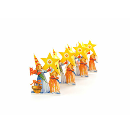 Pappersrader - Luciabarn mini