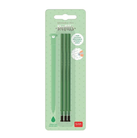 Refills fr Erasable gel pens, grn