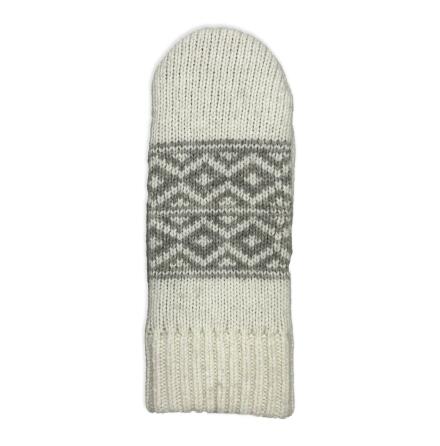 Pauki Vantar - Ofodrad mjuk vante i lammull, vit