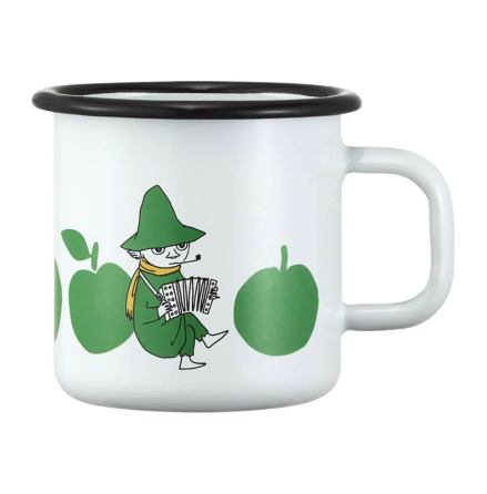 Emaljmugg - Mumin, snusmumriken 3,7 dl, joyful apples