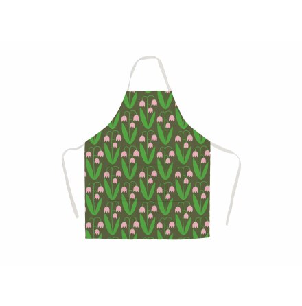 F�rkl�de retro  i linne - Linnea, gr�n