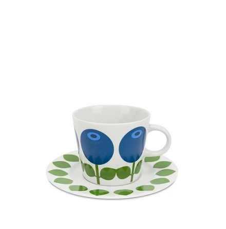 Kopp med fat - Bl�b�r