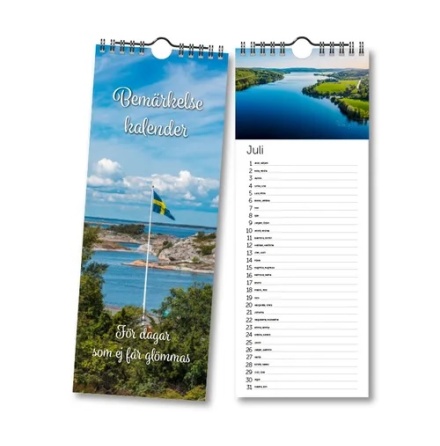 F�delsedagskalender,  Sverige 