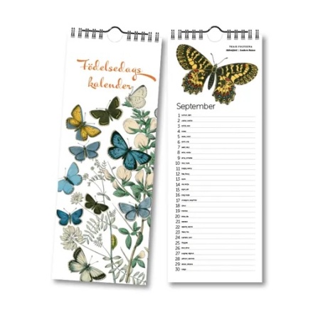 F�delsedagskalender, fj�rilar