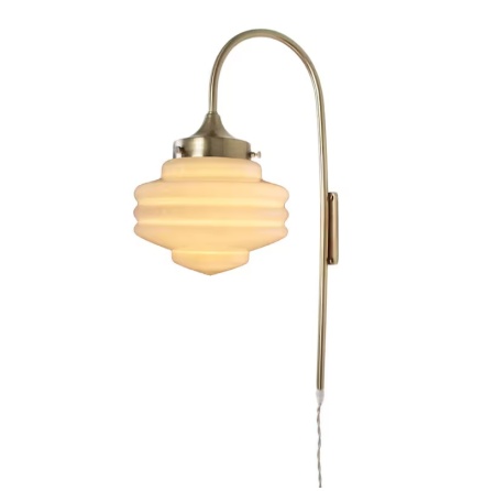 V�gglampa Rundad Valter M�ssing/Opal Beige