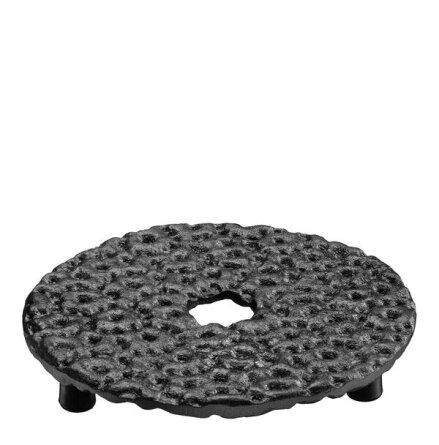 Grytunderl�gg - kn�cke i gjutj�rn 17 cm, svart