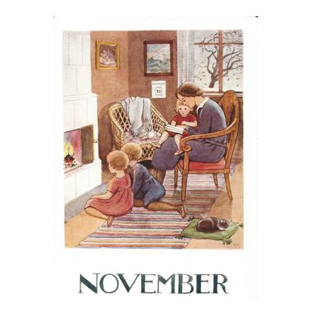 Vykort - November