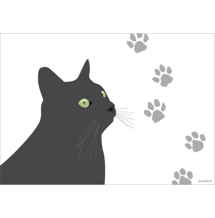 Bordstablett - Svarta katten
