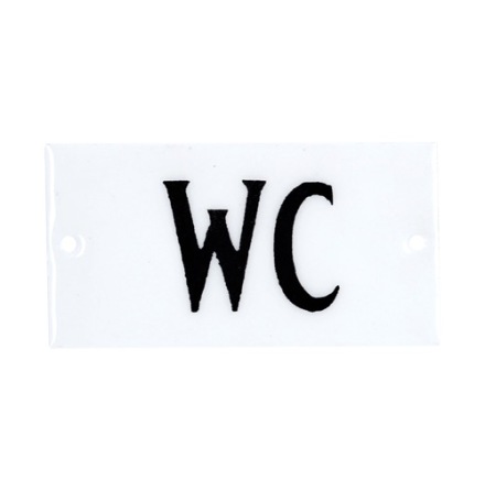 Emaljskylt - WC